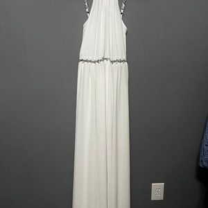Armani Exchange full length white gown